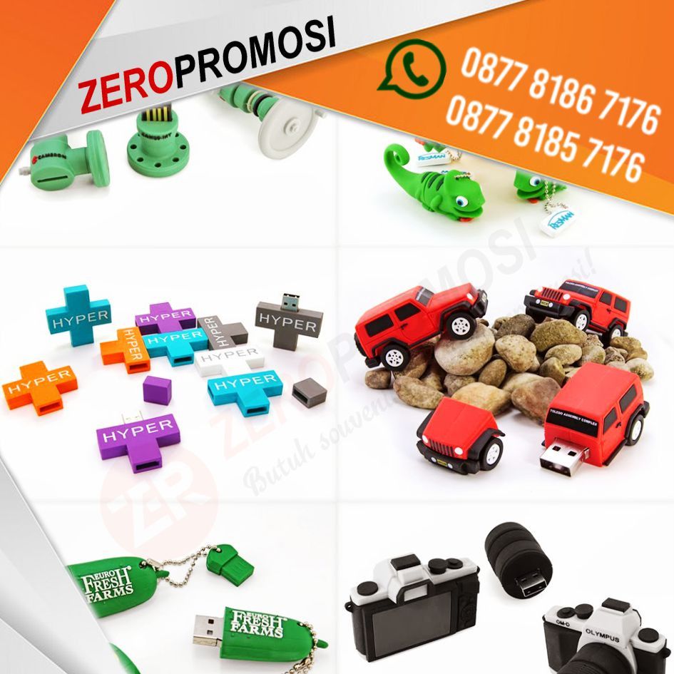 Flashdisk Rubber Custom Desain USB Metode 3D , Elektronik, Bagian ...