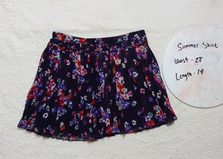 floral summer skirt