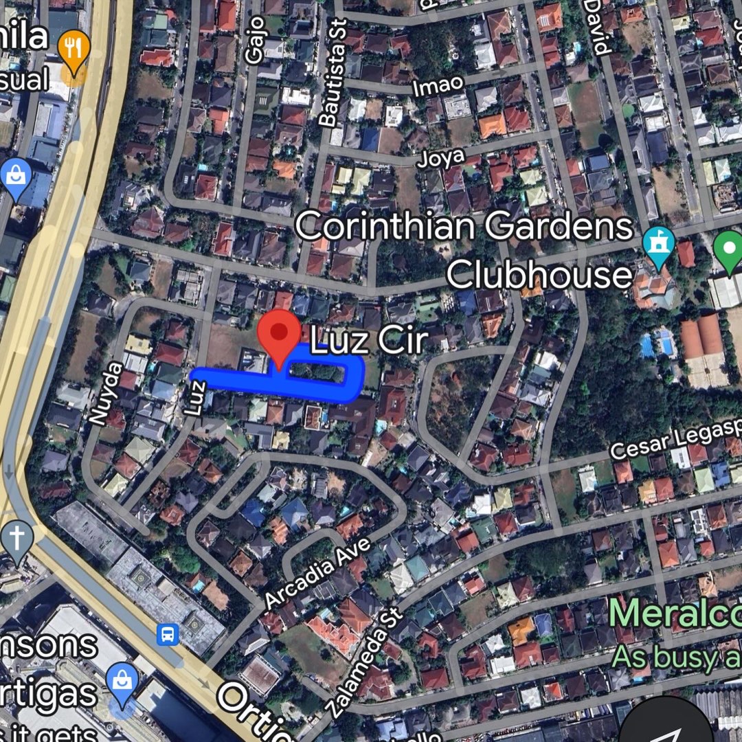 For Sale Corinthian Gardens Subdivision vacant lot along Luz Circle