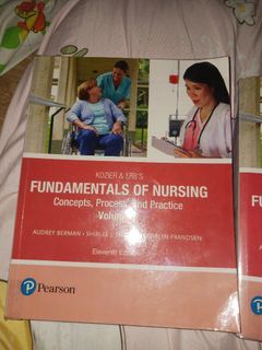Fundamentals of Nursing Kozier & Erb's11th Edition Volume 1&2 WITHOUT ACCESS CODE