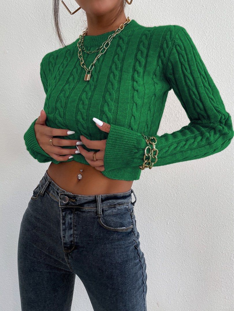 Green Knit Sweater (Category: Longsleeves) located in Quezon City. Submitted by shandre10 (Listing ID 1301287329, Image 1). Description: * RFS: Decluttering * NO REPLY = SOLD * Slightly Negotiable * PM for more pics.