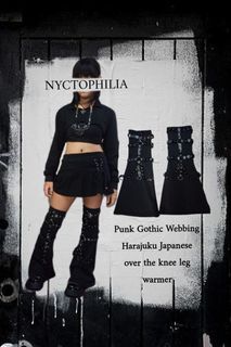 Grunge/ punk/ gothic leg warmer with tag