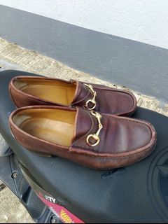 GUCCI BROWN LEATHER SHOES