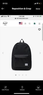 Herschel Black backpack