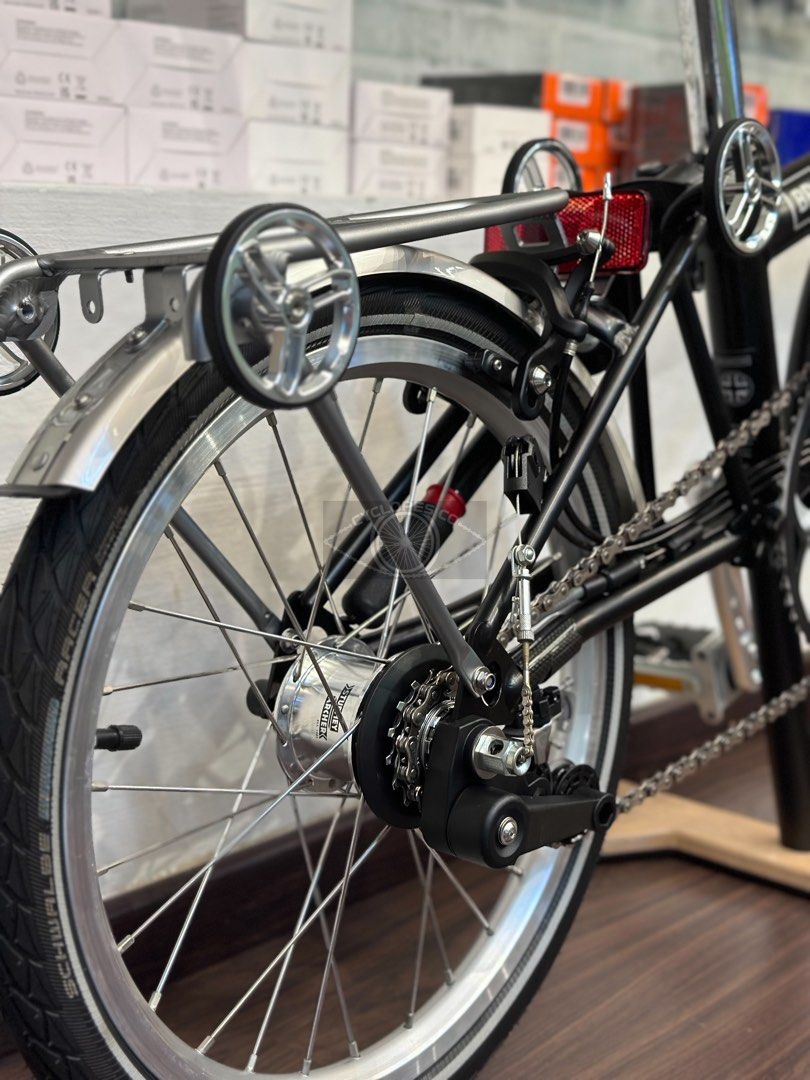 H&H Aluminium Q Mini Rear Rack V5 for Brompton, Sports Equipment ...