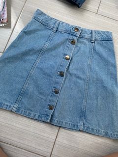 H&M Button Down Denim Skirts - 2 for 350!