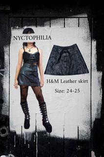 H&M leather skirt