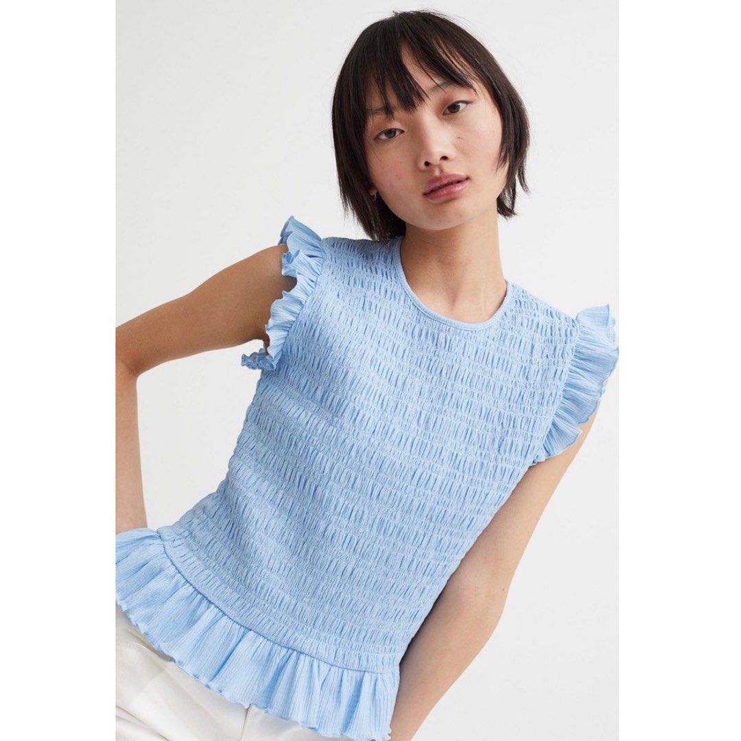H&m smocked top discount
