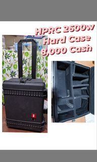 HPRC 2600w Premium Design Waterproof Wheeled Hard Case with Interior Case Black