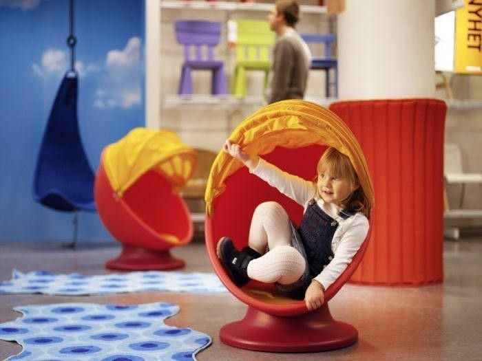 IKEA PS LOMSK swivel armchair egg chair for kids Babies Kids Baby Nursery Kids Furniture Other Kids Furniture on Carousell