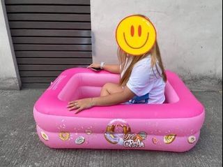 Inflatable pool 
120cm  2layer rs.  pink blue