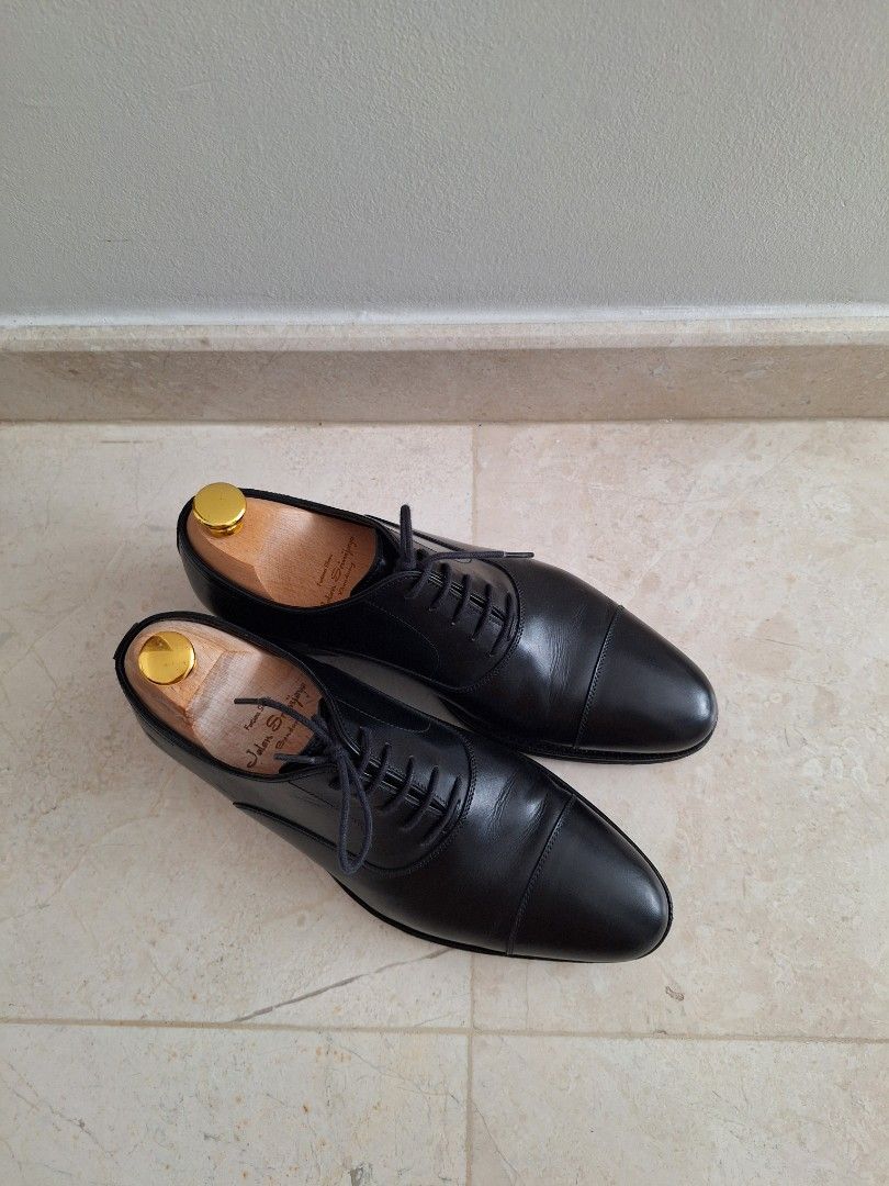 Jalan Sriwijaya Black Captoe Oxford, UK5 / US6, Men display picture 1