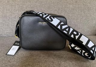 Karl Lagerfeld Paris Maybelle Crossbody Camera Bag Black