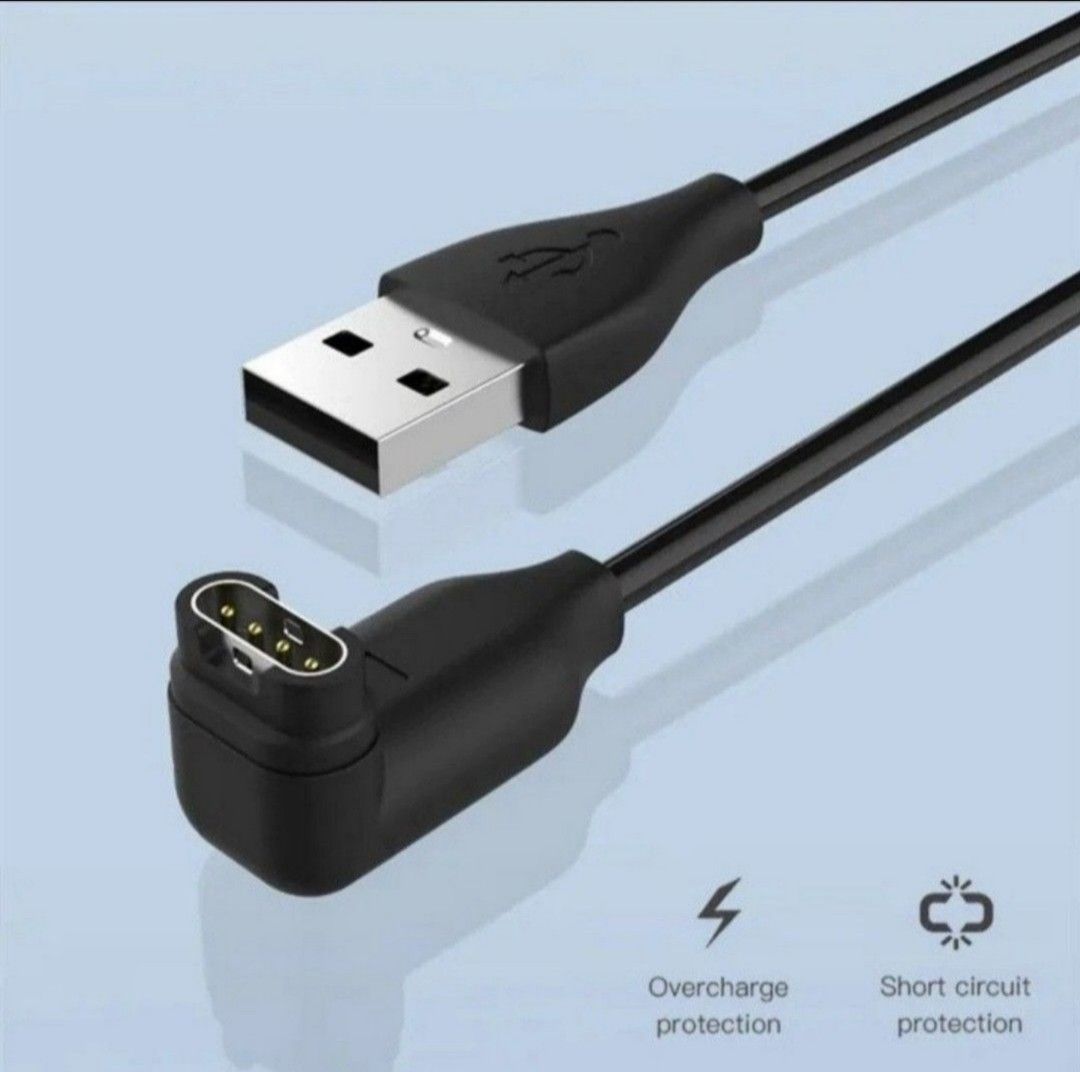 L Shape Head Garmin Charging Cable For Venu Forerunner Fenix Instinct Approach Quatix Vivoactive Vivomove Vivosport D2 Enduro Epix Fenix Tactix