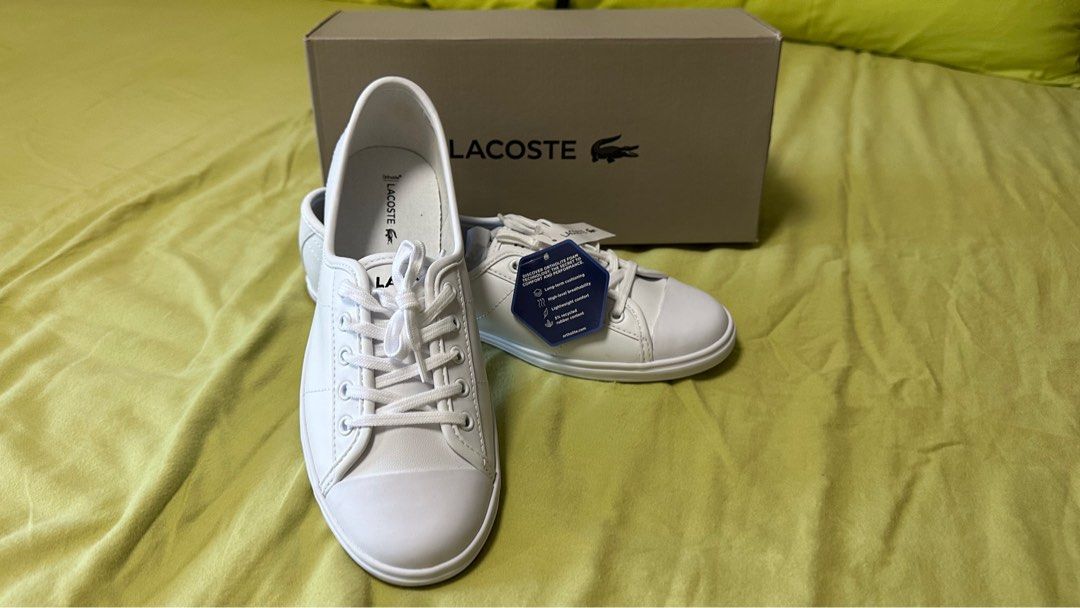 Lacoste ziane leather white store