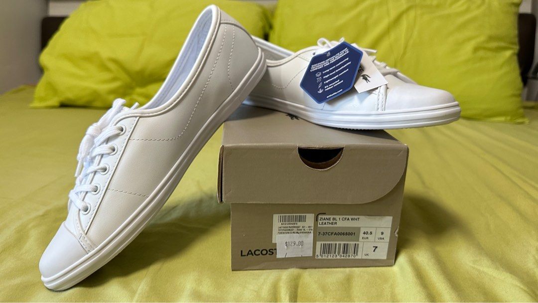 Lacoste ziane leather white store