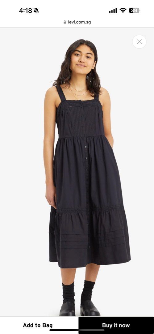Levi s Women s Cici Midi Dress Women s Fashion Dresses Sets Dresses on Carousell