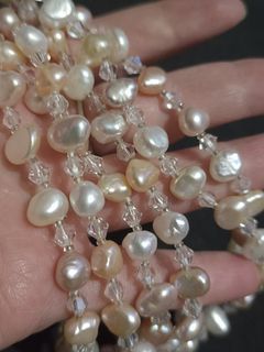 Long Fresh water pearl necklace from Japan