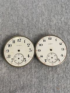 Lots of 2 Vintage Elgin Pocket Watch movement (Not Working)