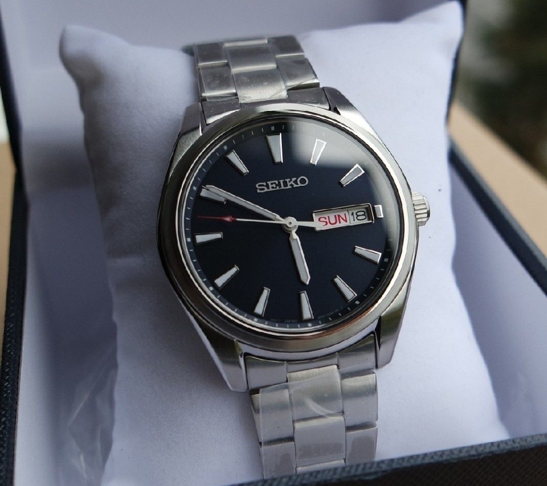 Lowest Price*Seiko Classic SUR341 Men's Blue Dial Stainless Steel