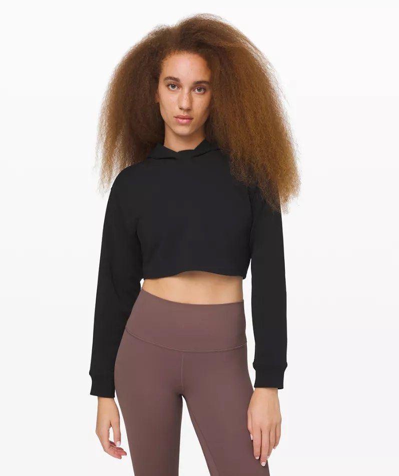Lulu cropped hoodie clearance
