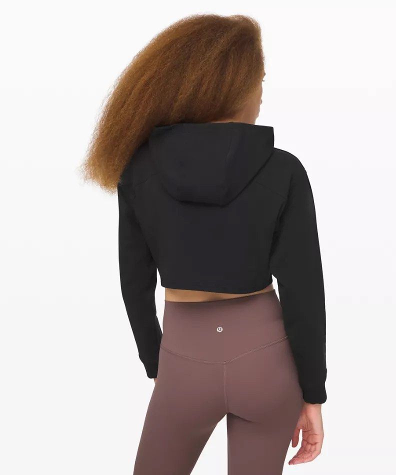Lululemon LA All Yours Cropped Hoodie in size 2 Women s Fashion Coats Jackets and Outerwear on Carousell