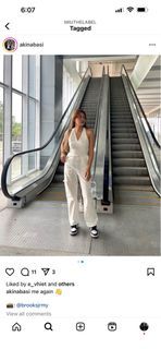 Miu the label on the go jumpsuit (white)