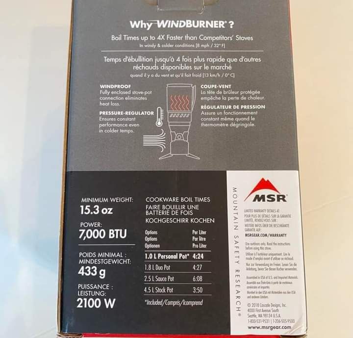 MSR WindBurner Stove (Category: Hiking & Camping) located in Davao. Submitted by sherwin_santos (Listing ID 1301251194, Image 2). Description: Bnew on hand and pre order japan 2weeks .