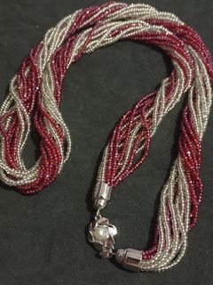Multi Strand Glass Bead Necklace from Japan
