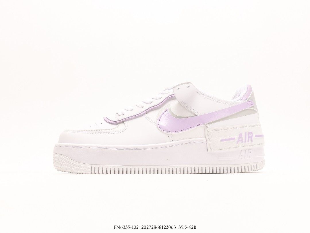 Nike Air Force 1 Shadow White purple shoes US 5 US 9