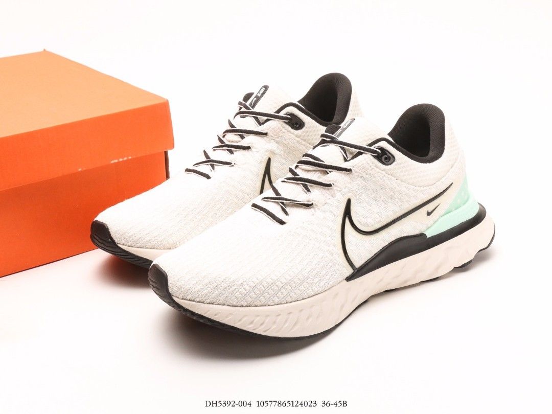 Women's react infinity run flyknit running shoes in white/ lilac gray cheap