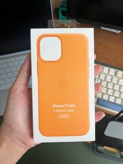 Original Apple Leather MagSafe Case for iPhone 12 Mini
