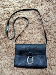 Original christian dior monogram leather small sling bag