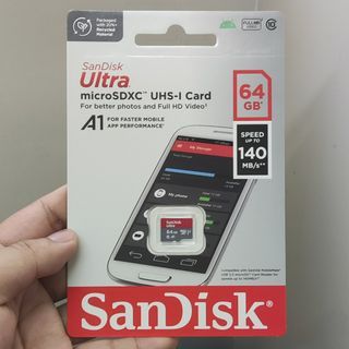 Original Sandisk Ultra A1 64GB Micro SD Card