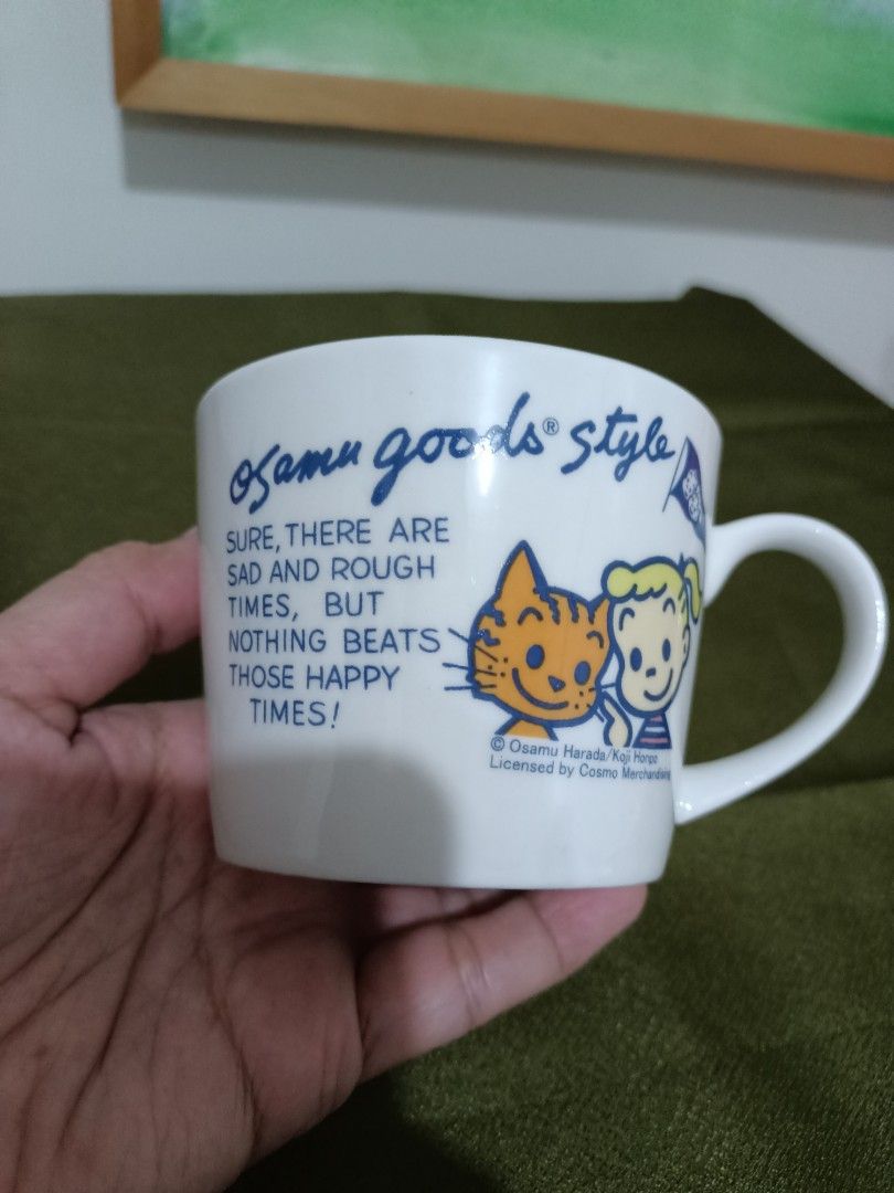 Osamu goods mug (Category: Coffee & Tea Tableware) located in Mandaluyong City. Submitted by diynanay (Listing ID 1301161934, Image 1). Description: Osamu Goods mug from Japan. design used by Mister Donuts Japan. unused..