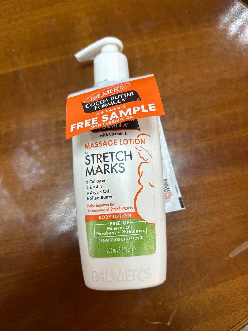 Palmer’s Cocoa Butter Formula Massage Lotion (Stretch Marks) (Category: Body Care) located in Makati City. Submitted by kkxplore (Listing ID 1301181100, Image 1). Description: Brand new Extra pcs Sealed Cocoa Butter Massage Lotion for Pregnancy Stretch Marks 8.5 FL OZ Pregnancy body lotion for all over body use #1 Stretch Mark Brand* Keeps skin soft and supple so it can stretch more easily Helps improve the appearance of stretch marks Free of min