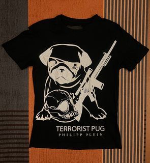 Philipp Plein Pug Terrorist Shirt