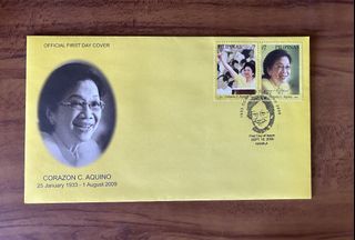 Philippine Stamps FDC Corazon Aquino (2009)