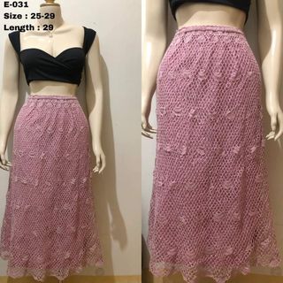 Pink Beach Long Skirt
