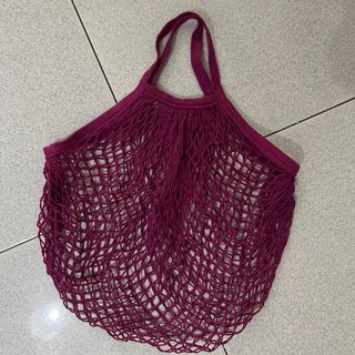 Pink net bag