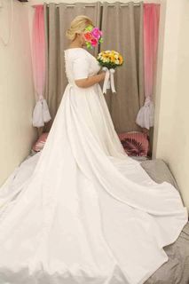 Plus Size Minimalist Wedding Gown