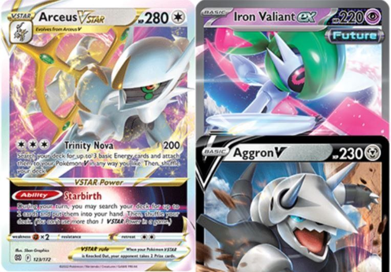 F Block Deck] Pokemon TCG Arceus VSTAR Iron Valiant ex with Aggron V Deck,  Hobbies & Toys, Toys & Games on Carousell