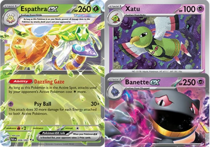 F Block Deck] Pokemon TCG Espathra ex Xatu Deck with Banette ex, Hobbies &  Toys, Toys & Games on Carousell