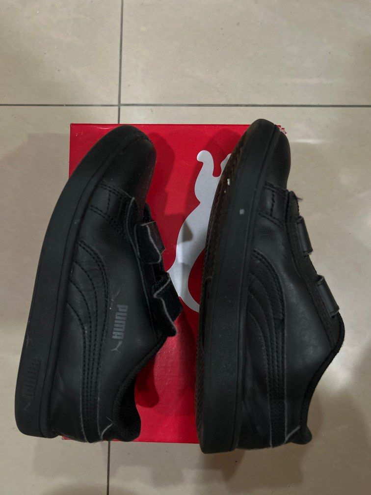 Puma kids black shoe, Babies & Kids, Babies & Kids Fashion on Carousell
