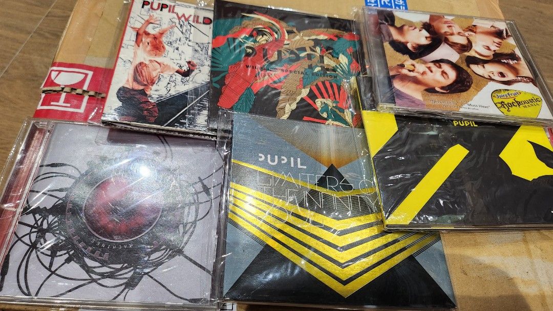 Pupil Set Rare OPM CDs (Category: CDs & DVDs) located in Manila. Submitted by vectorsigma (Listing ID 1301271793, Image 1). Description: - sold as set only - mint condition, never been played, just checked the inlays - minor dirt and smudges might be present - buyer shoulders shipping cost - LBC only - bank or gcash - PM for questions TY.