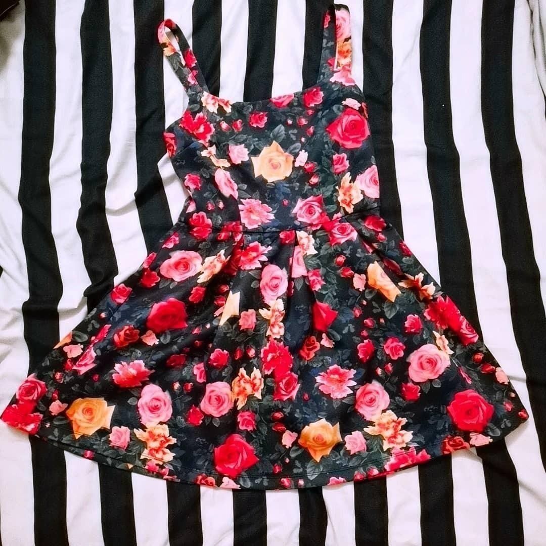 strapless open back dress Lace-Trim Satin Floral Maxi Dress Pink/Multi / Xs main image 0