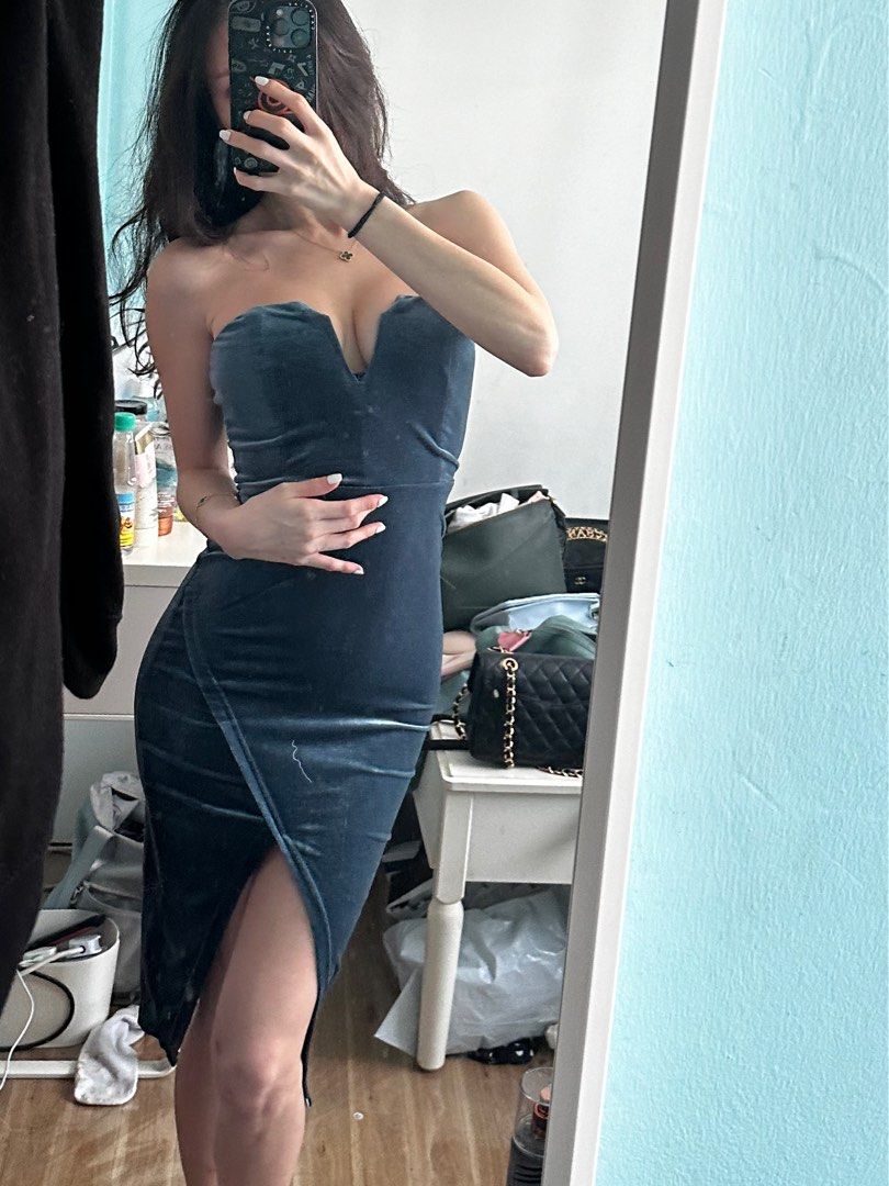 Revolve teal dress deals