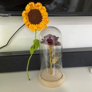 Rose & sunflower crochet