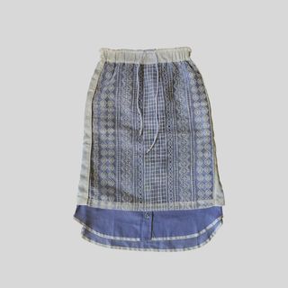 Sacai - Layered Embroidered- Drawstring - Skirt