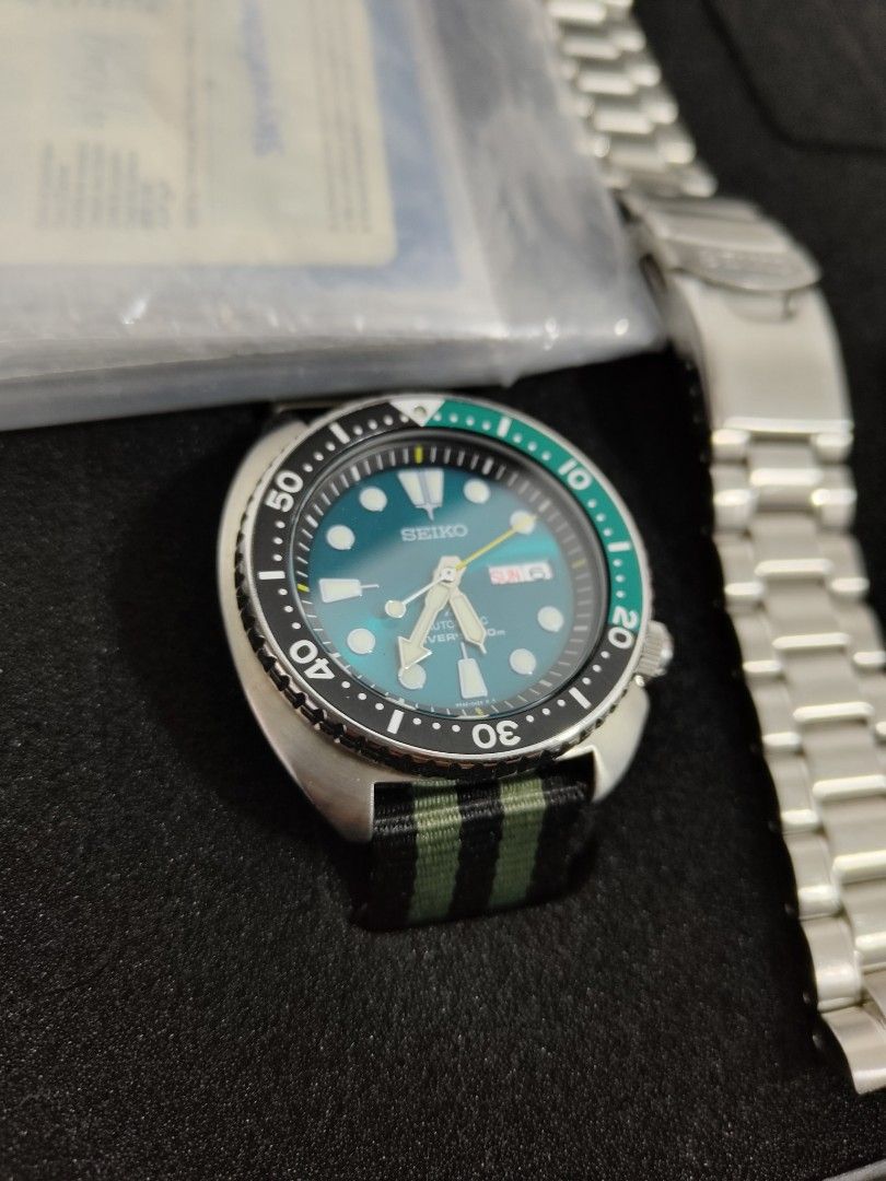 Seiko Emerald Green Turtle srpb01k1 limited edition automatic divers watch